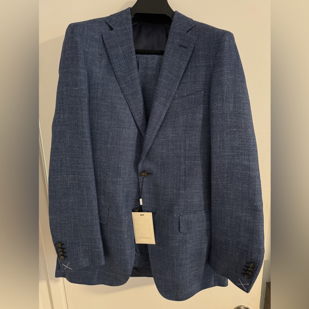 SuitSupply Blue Suit 40L New With Tags